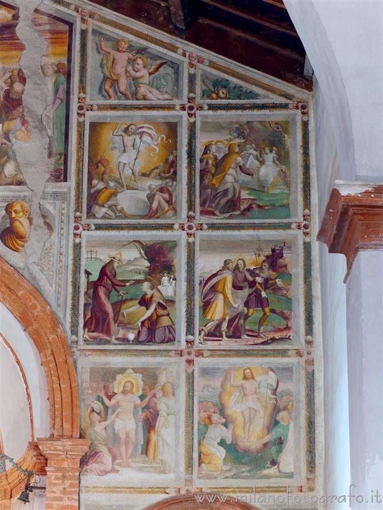 Cavenago di Brianza (Monza e Brianza) - Metà destra dell'arcone della Chiesa di Santa Maria in Campo
